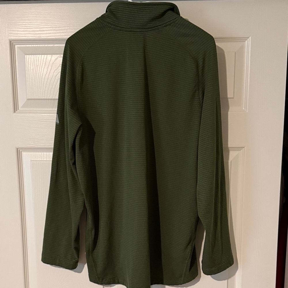 Eddie Bauer Men's Olive Quarter-Zip Jacket - Picture 5 of 8